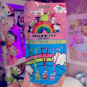 Hello Kitty and Friends Lanyard with Charm and Card -Sanrio Lanyard -Blind Bag